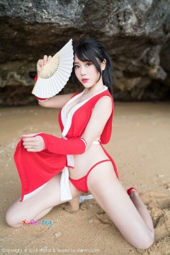 [MiStar魅妍社] 第215期 红润骚气靓妹兜豆靓Youlina海滩cosplay制服魅惑艺术私照 50P